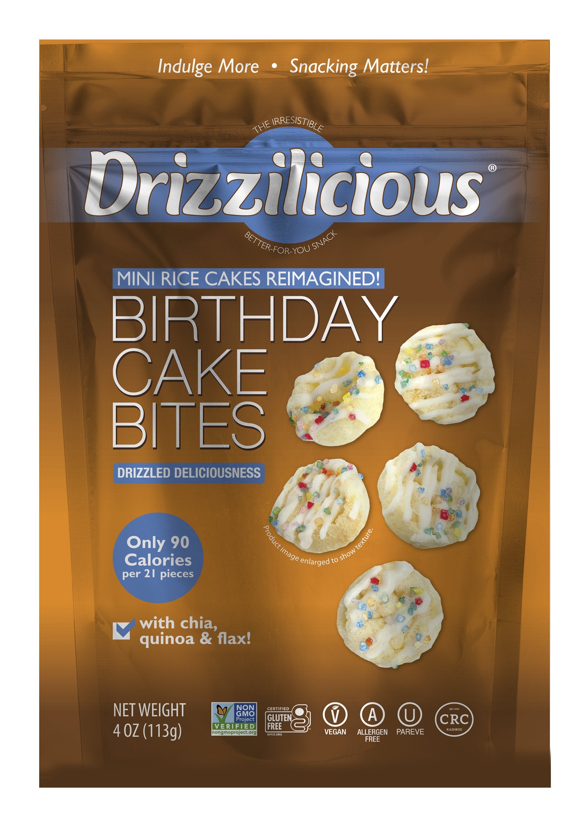 Mini rice cakes drizzilicious