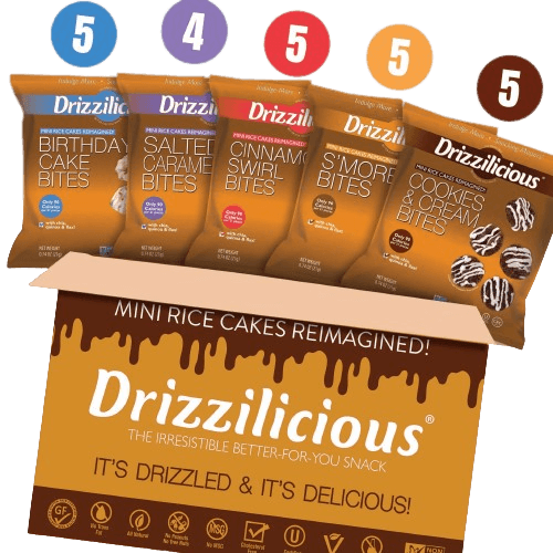 5 Flavor Variety [S'mores, Birthday, Cinnamon, Cookies, Caramel] .74oz - Drizzilicious