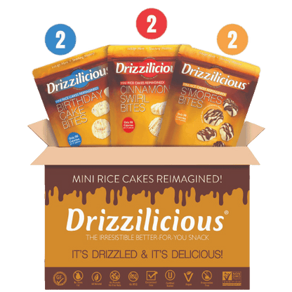 3 Flavor Variety [S'mores, Birthday, Cinnamon] 4oz - Drizzilicious