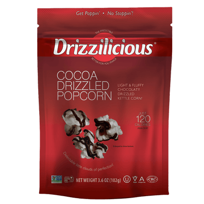 Dark Cocoa Popcorn 3.6oz - Drizzilicious