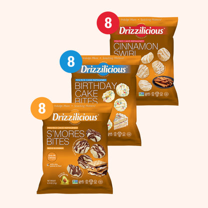 3 Flavor Variety [S'mores, Birthday, Cinnamon] .74oz