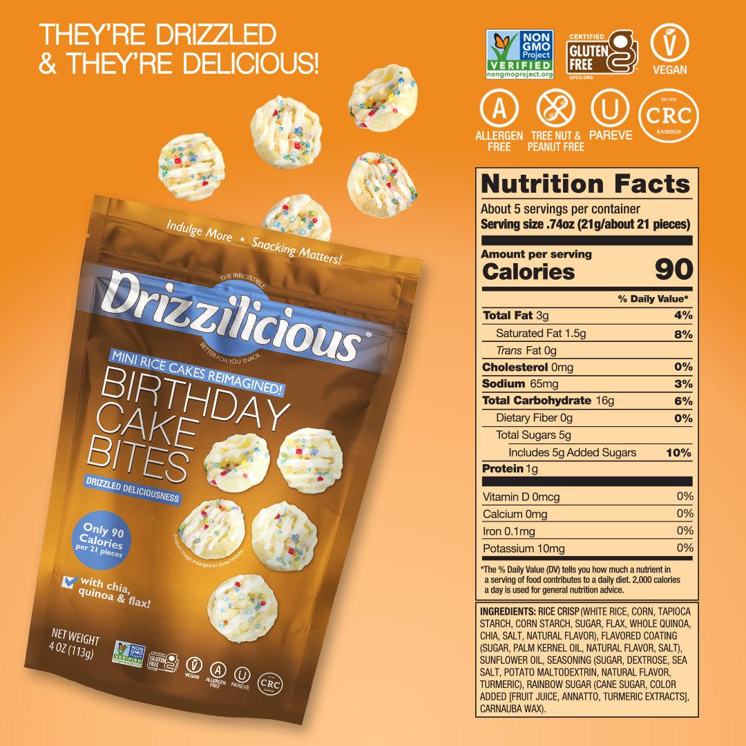 Drizzilicious Birthday Cake Bites 4oz drizzilicious-birthday-cake-bites-4oz