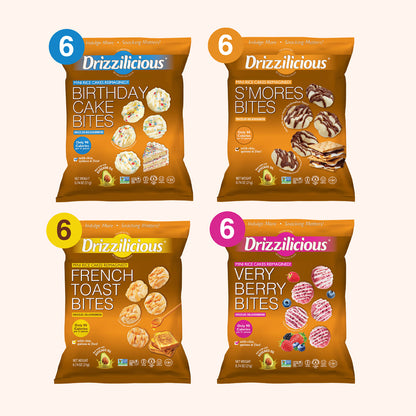 4 Flavor Variety [S'mores, Birthday, French Toast, Very Berry] .74oz