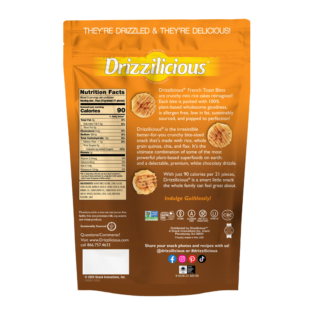 NEW! Drizzilicious French Toast Bites (4oz)