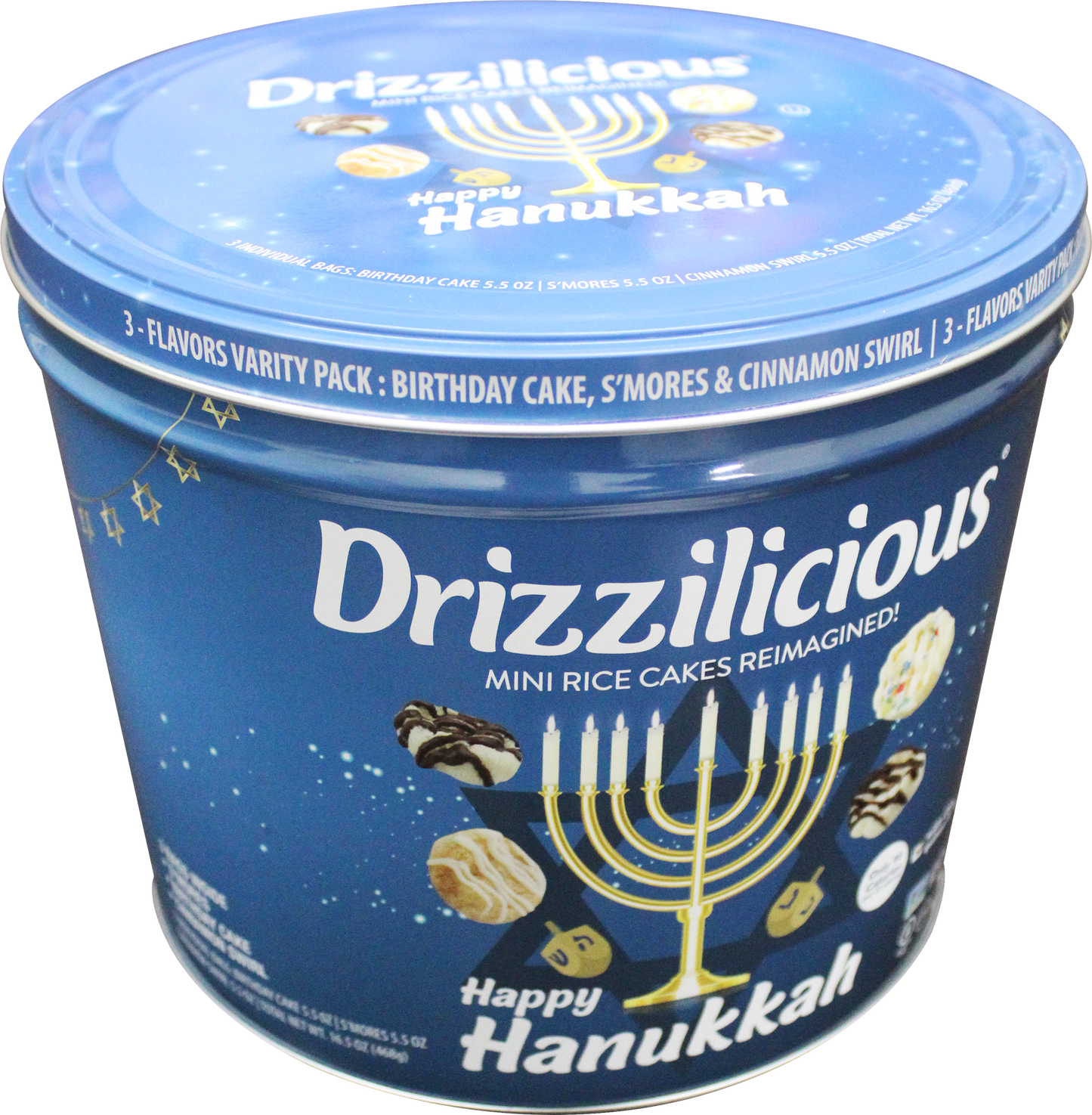 ❄️Holiday Special❄️ - 3 Flavor Hanukkah Tin! (S'mores, Cinnamon, Birthday Cake) 5.5oz Each